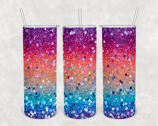 Stardust faux glitter 20z Tumbler Wrap (sublimation transfer)