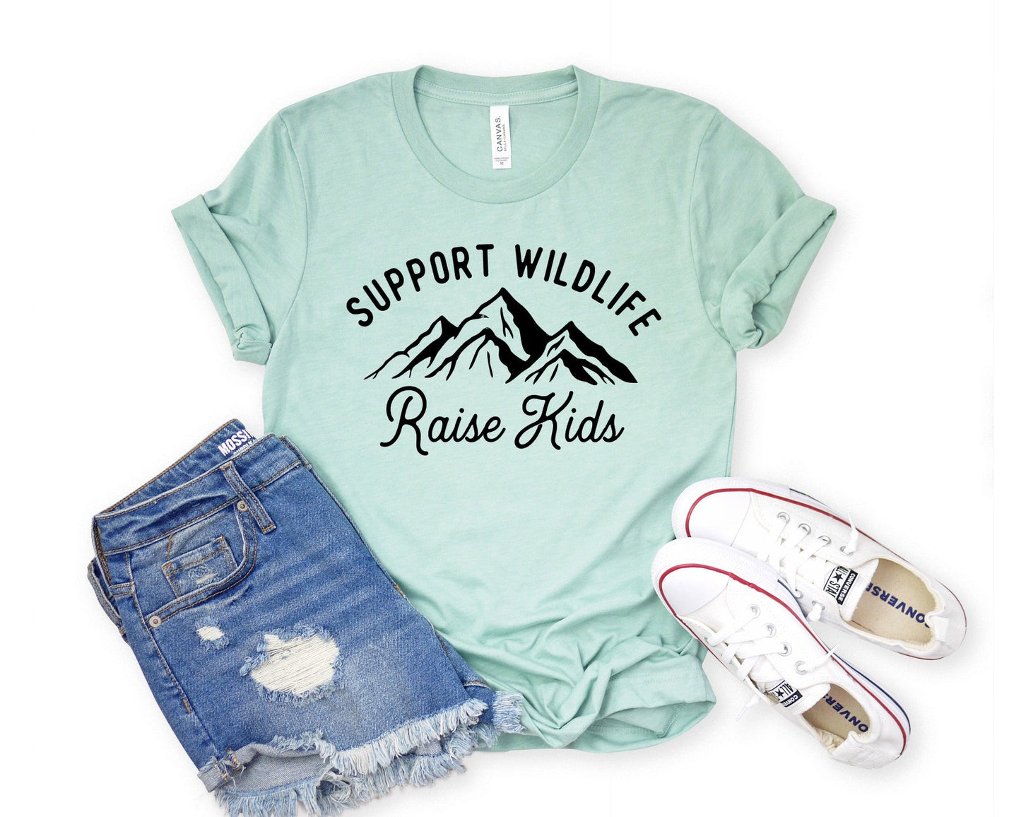 Support Wildlife Raise Kids Screen Print Transfer