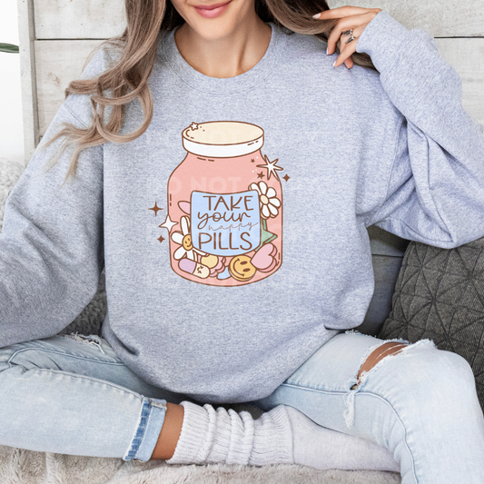 take your happy pills sublimation transfer