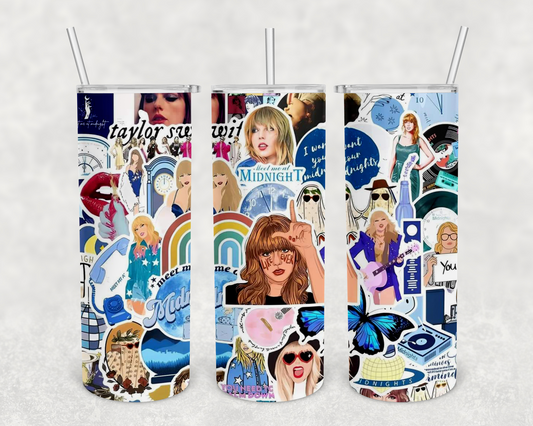 Taylor Stickers 20 oz tumbler (finished product)