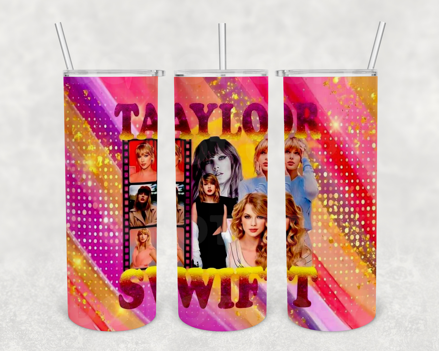 Taylor swift Sunset 20 oz tumbler (finished product)