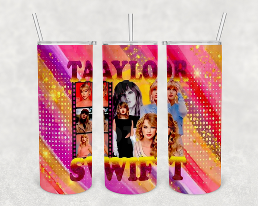 Taylor Swift Sunset 20z Tumbler Wrap (sublimation transfer)