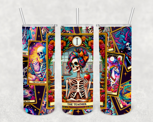 The teacher tarot card 20z Tumbler Wrap (sublimation transfer)