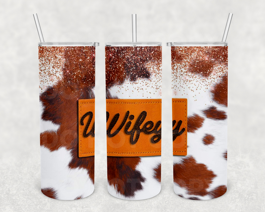 Western Wifey 20z Tumbler Wrap (sublimation transfer)