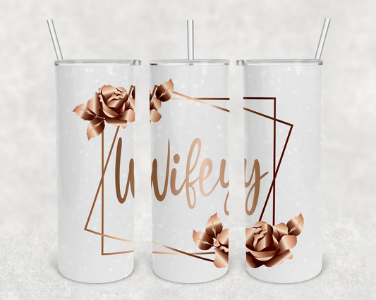 Wifey 20z Tumbler Wrap (sublimation transfer)