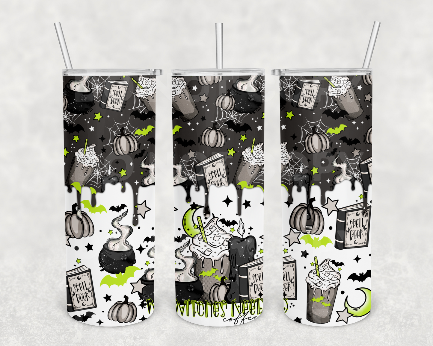 Witches need coffee 20z Tumbler Wrap (sublimation transfer)