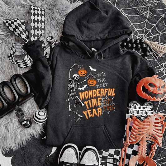 Most wonderful time of year halloween hoodie (finished product)